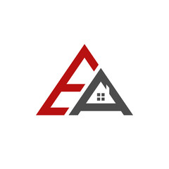 Letter E,A Combination With Home,Elegant Minimalist Style Logo Design Editable