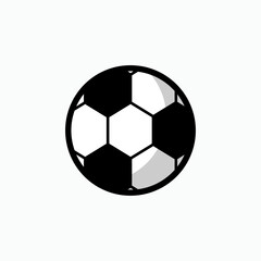 Fototapeta na wymiar Soccer Ball Icon. Football Element Vector, Sign and Symbol for Design, Presentation, Website or Apps Elements.