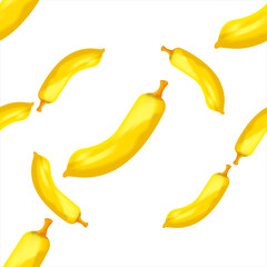 banana realistic seamless vector design