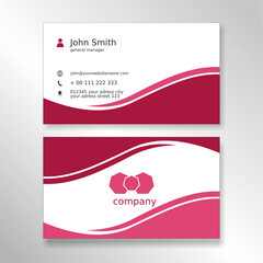 Business card. Visiting card for business and personal use. Graphic design. Vector graphic. 
