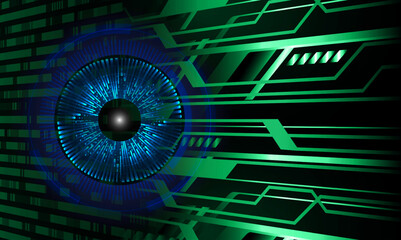 eye cyber circuit future technology concept background