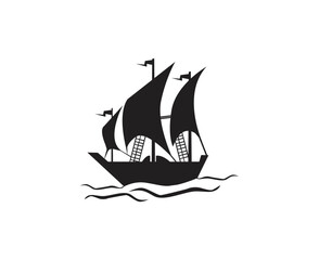 sailing ship silhouette