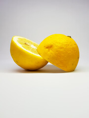 yellow apple on a white background
