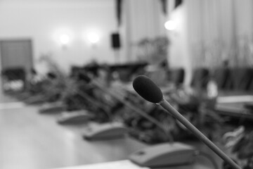 microphone in a conference room