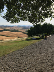 Charming tuscan landscape view