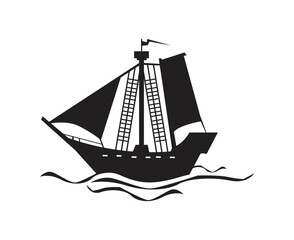 sailing ship silhouette
