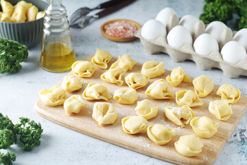 Tortellini - dumplings typical dish from Italian cuisine