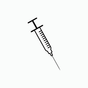 Syringe Icon - Vector, Sign and Symbol for Design, Presentation, Website or Apps Elements.