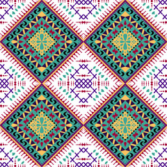 vector pattern, background Squares, geometric shapes, seamless patterns, ethnic backgrounds, greenish-yellow, ornaments, textiles, wrapping paper, packaging, etc.