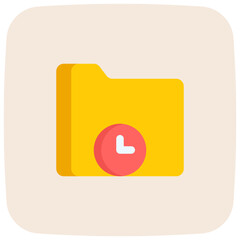 time management flat icon