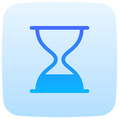 hourglass flat gradient icon