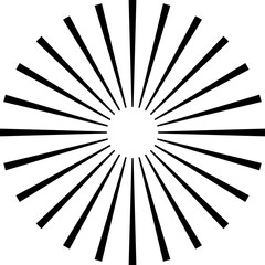 Sunburst element radial stripes or sunburst backgrounds