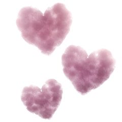 Fototapeta premium Cloudy Hearts