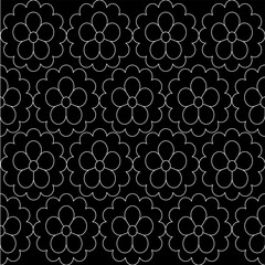 Vector line flowers square for footage background wallpaper and seamless artwork illustration texture of graphic design isolated flat trendy design for cotton beautiful pattern colorful fabric paper