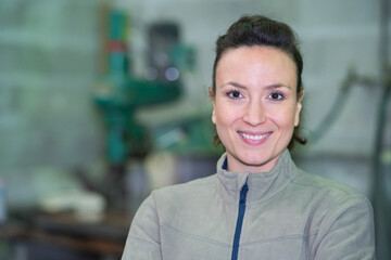 Fototapeta premium portrait of a happy womona in her 40s