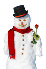 Schneemann als Gentleman