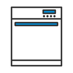 Kitchen Dishwasher Machine Icon