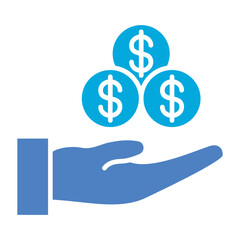 Commission Glyph Two Color Icon