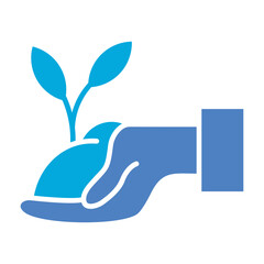 Plant Glyph Two Color Icon