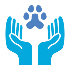 Animal Care Glyph Two Color Icon