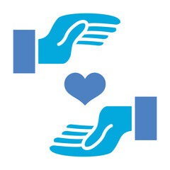 Charity Glyph Two Color Icon