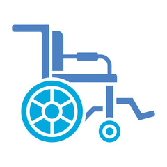 Handicapped Glyph Two Color Icon