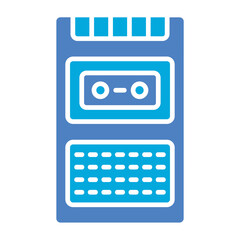 Voice Recorder Glyph Two Color Icon