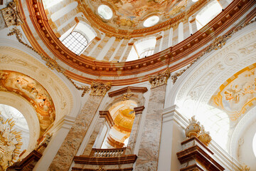 Amazing roman catholic architecture from a old christian church