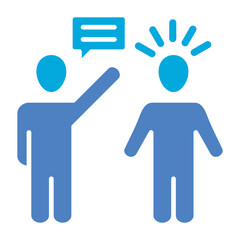 Argument Glyph Two Color Icon