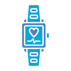 Smartwatch Glyph Two Color Icon