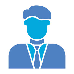 Accountant Glyph Two Color Icon