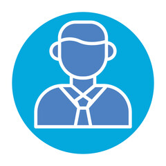 Manager Glyph Two Color Icon