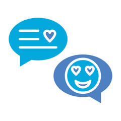 Chat Glyph Two Color Icon