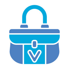 Bag Glyph Two Color Icon