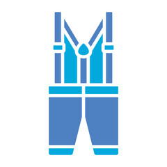 Suspenders Glyph Two Color Icon