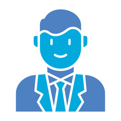 Groom Glyph Two Color Icon