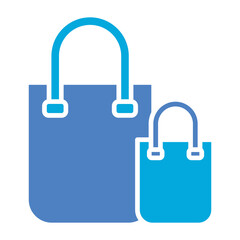 Shopping Bag Glyph Two Color Icon