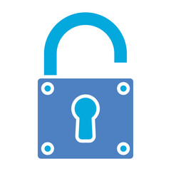 Unlock Glyph Two Color Icon