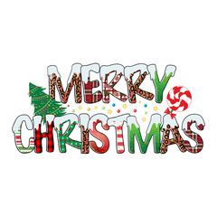 Merry Christmas Sublimation Design, perfect on t shirts, mugs, signs, cards and much more