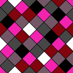 Seamless abstract geometrical rhombus bright pattern