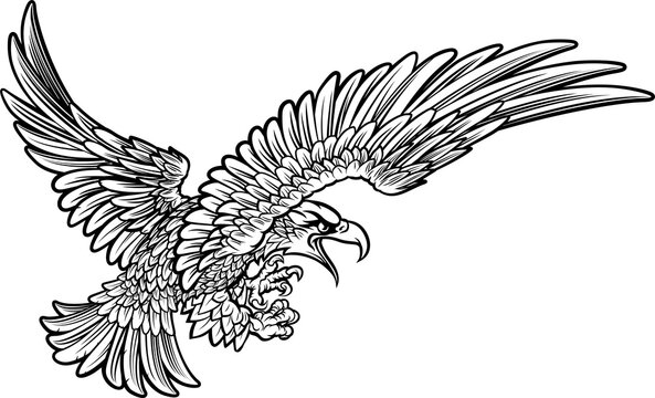 recommend clip art: Eagle Swooping from the Side