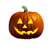 Foto op Plexiglas Halloween jack o lantern png transparent background © lumerb