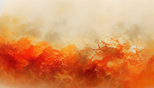 Dark orange background abstract gradient foggy painting texture and cloudy edges in textured header banner image design