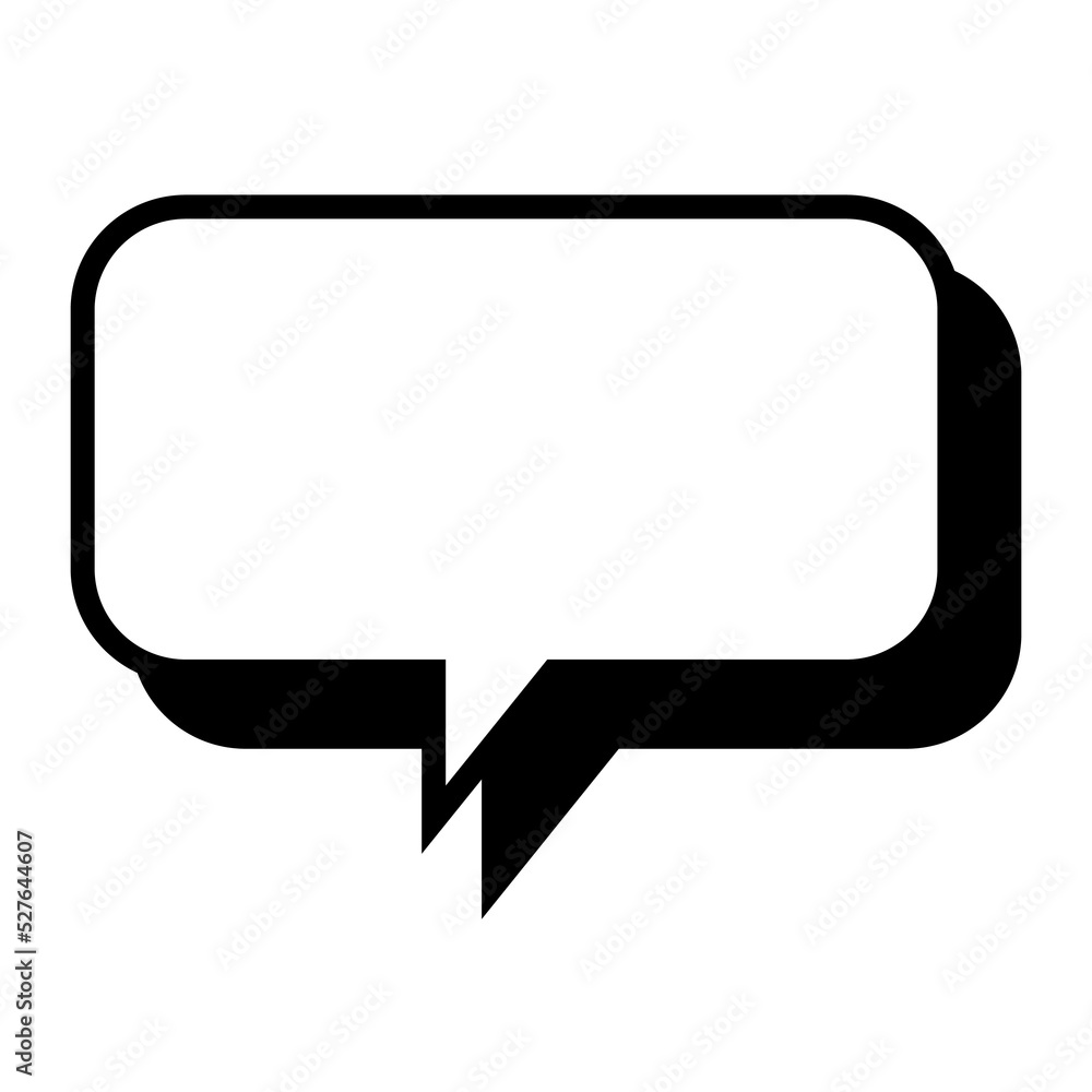 Poster bubble text for comic. blank or empty balloon text for text communication template