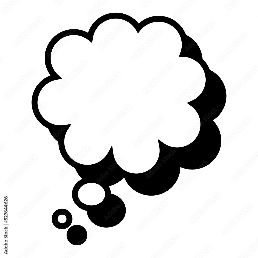 Poster bubble text for comic. blank or empty balloon text for text communication template