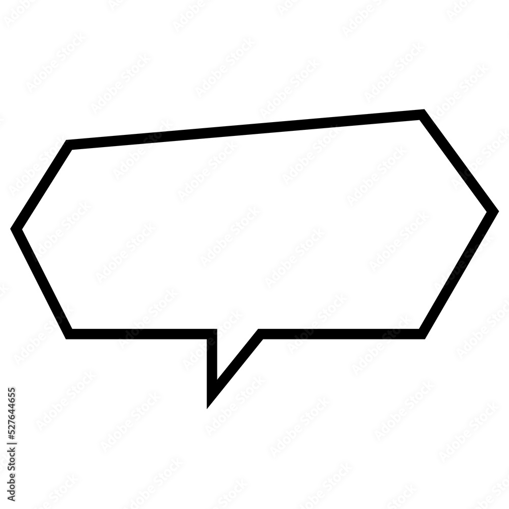 Poster bubble text for comic. blank or empty balloon text for text communication template