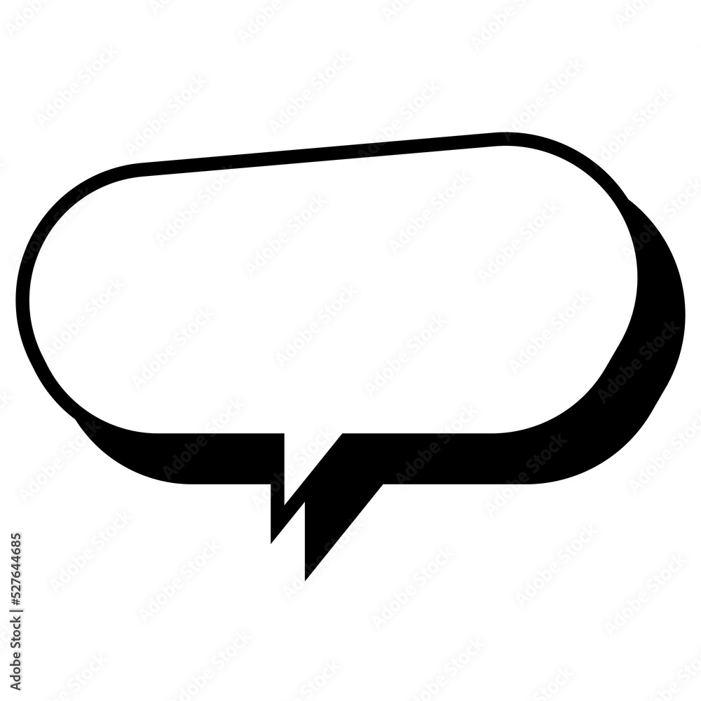 Poster bubble text for comic. blank or empty balloon text for text communication template