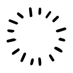 circle element abstract hand drawn illustration design