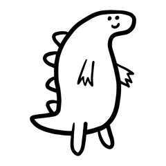 dinosaur hand drawn illustration design