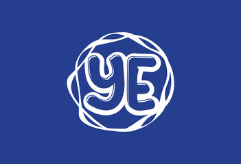Letter YE logo and icon design template